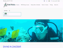 Tablet Screenshot of divine-diving.com